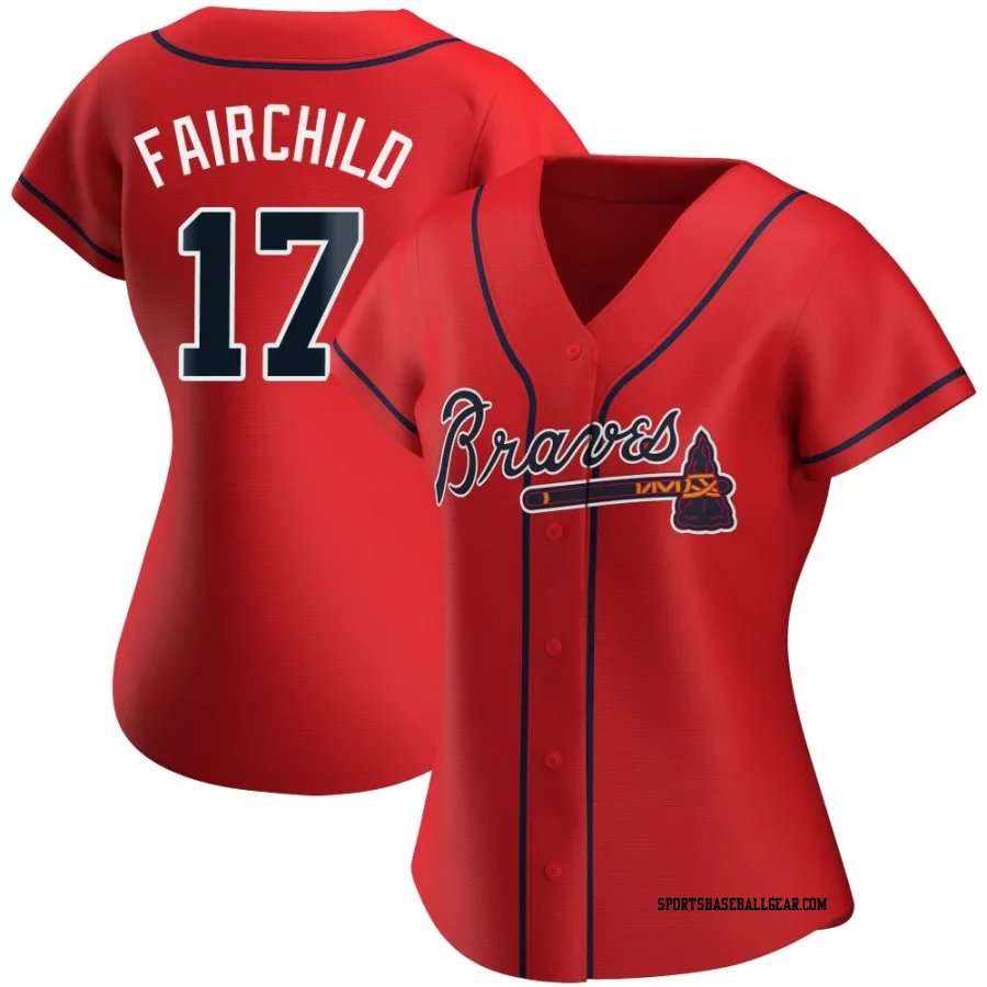 Stuart Fairchild Women's Atlanta Braves Red Authentic Alternate Jersey