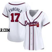 Stuart Fairchild Women's Atlanta Braves White Limited Home Jersey