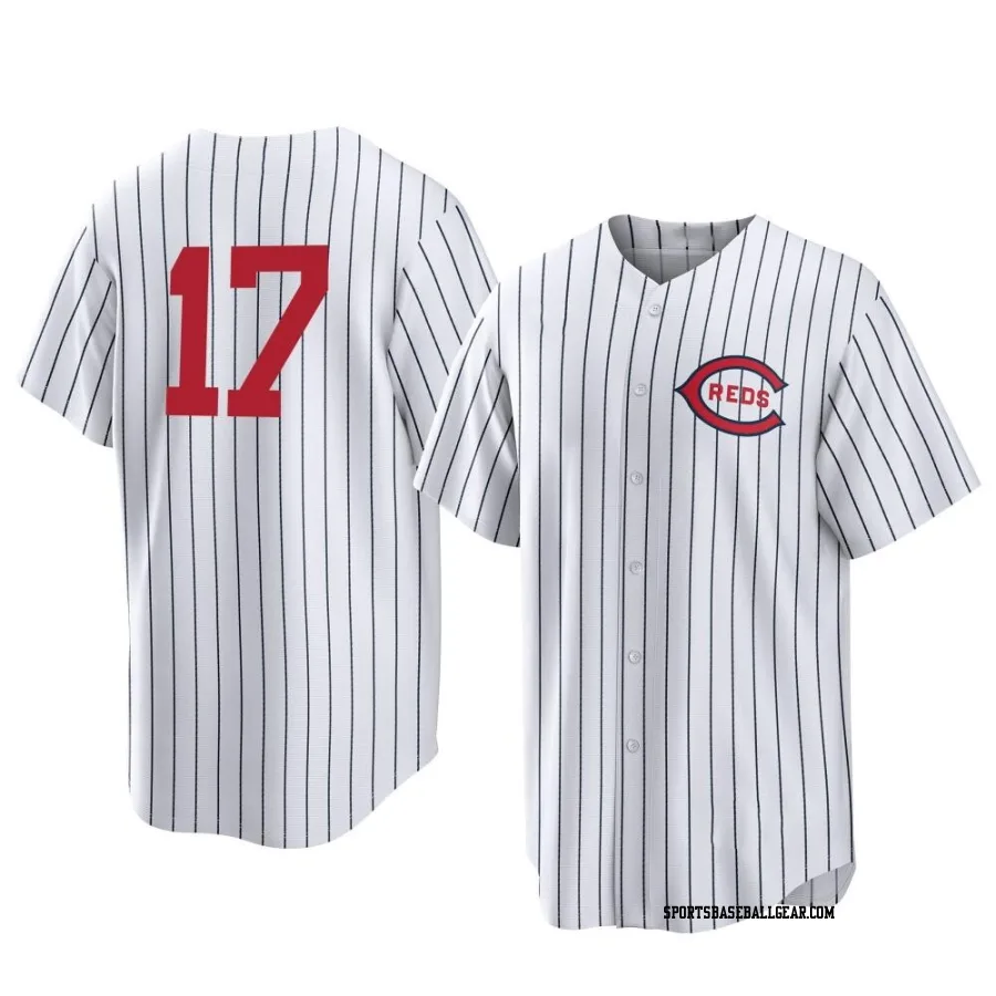 Stuart Fairchild Youth Cincinnati Reds White Replica 2022 Field Of Dreams Jersey