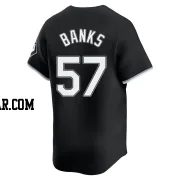 Tanner Banks Men's Chicago White Sox Black Limited Alternate Jersey
