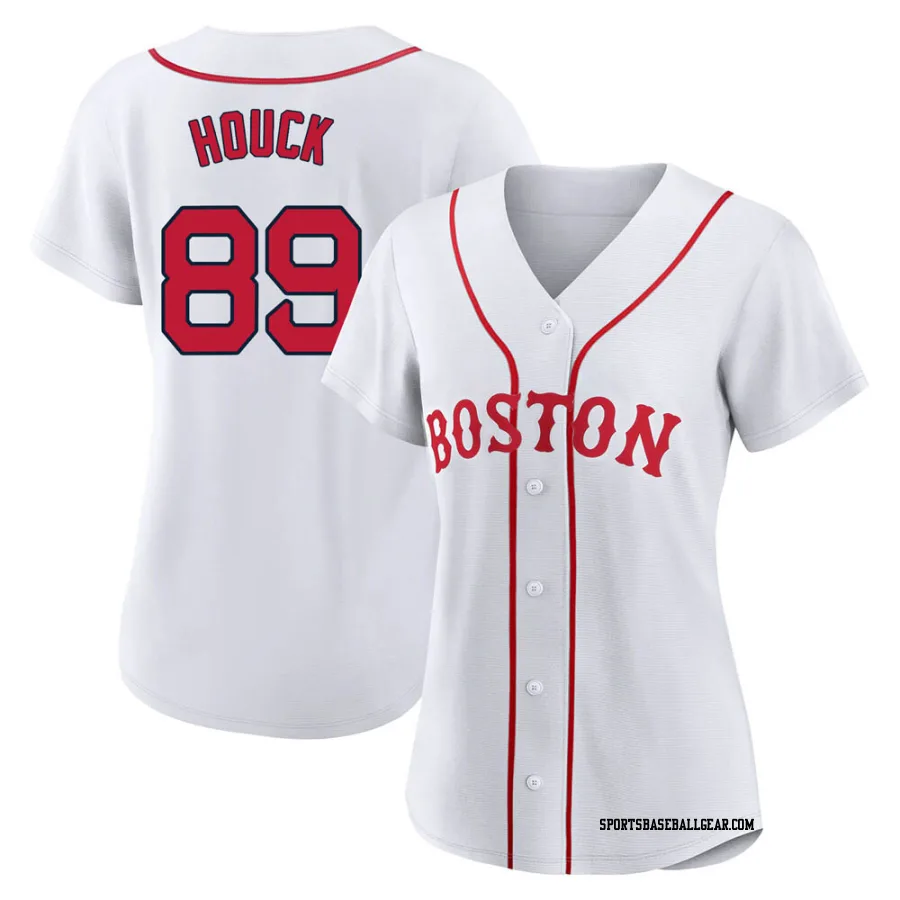 Tanner Houck Women's Boston Red Sox White Authentic 2021 Patriots' Day Jersey