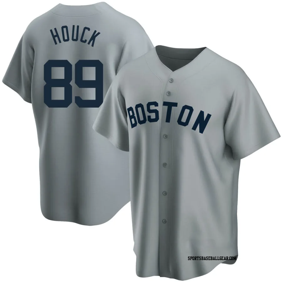 Tanner Houck Youth Boston Red Sox Gray Replica Road Cooperstown Collection Jersey