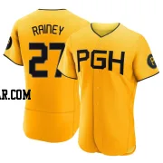Tanner Rainey Men's Pittsburgh Pirates Gold Authentic 2023 City Connect Jersey