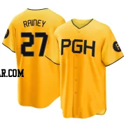 Tanner Rainey Men's Pittsburgh Pirates Gold Replica 2023 City Connect Jersey
