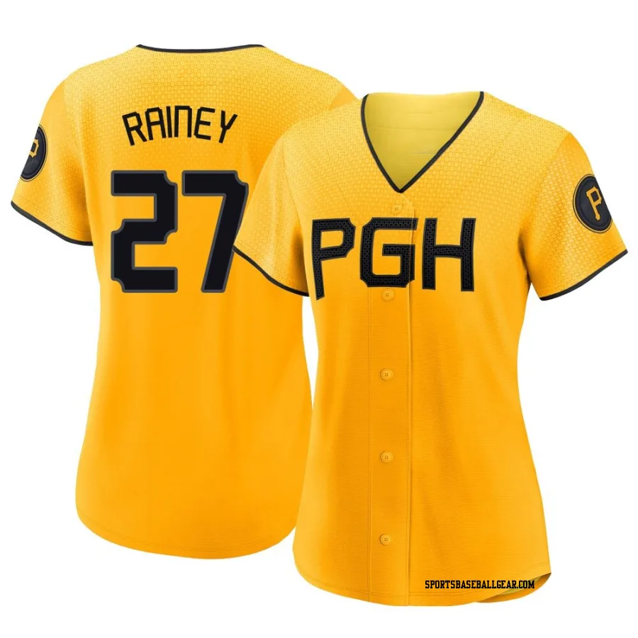 Tanner Rainey Women's Pittsburgh Pirates Gold Authentic 2023 City Connect Jersey