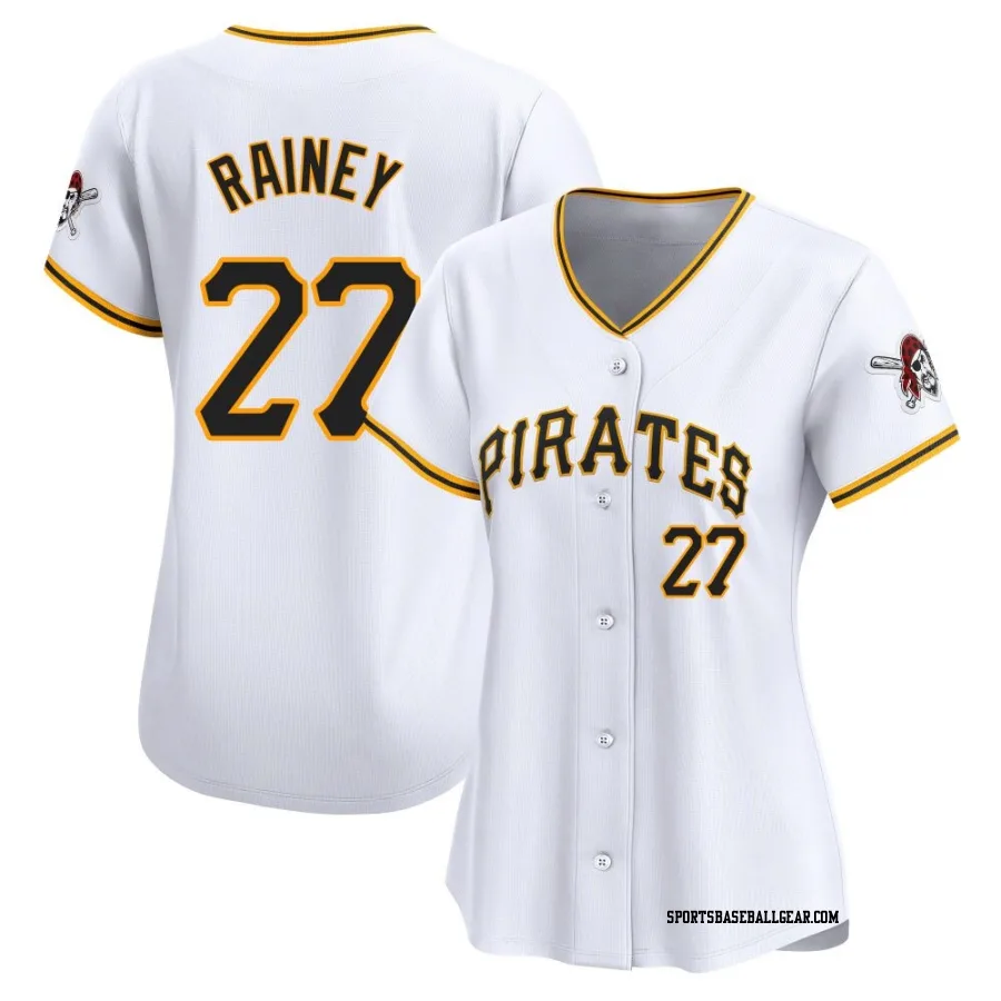 Tanner Rainey Women's Pittsburgh Pirates White Limited Home Jersey