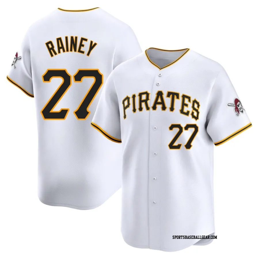 Tanner Rainey Youth Pittsburgh Pirates White Limited Home Jersey