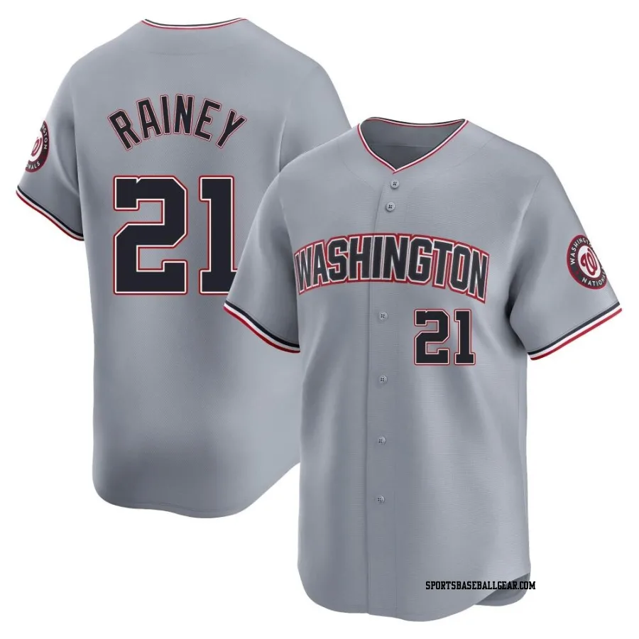 Tanner Rainey Youth Washington Nationals Gray Limited Road Jersey