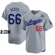 Tanner Scott Men's Los Angeles Dodgers Gray Limited Away 2024 World Series Jersey