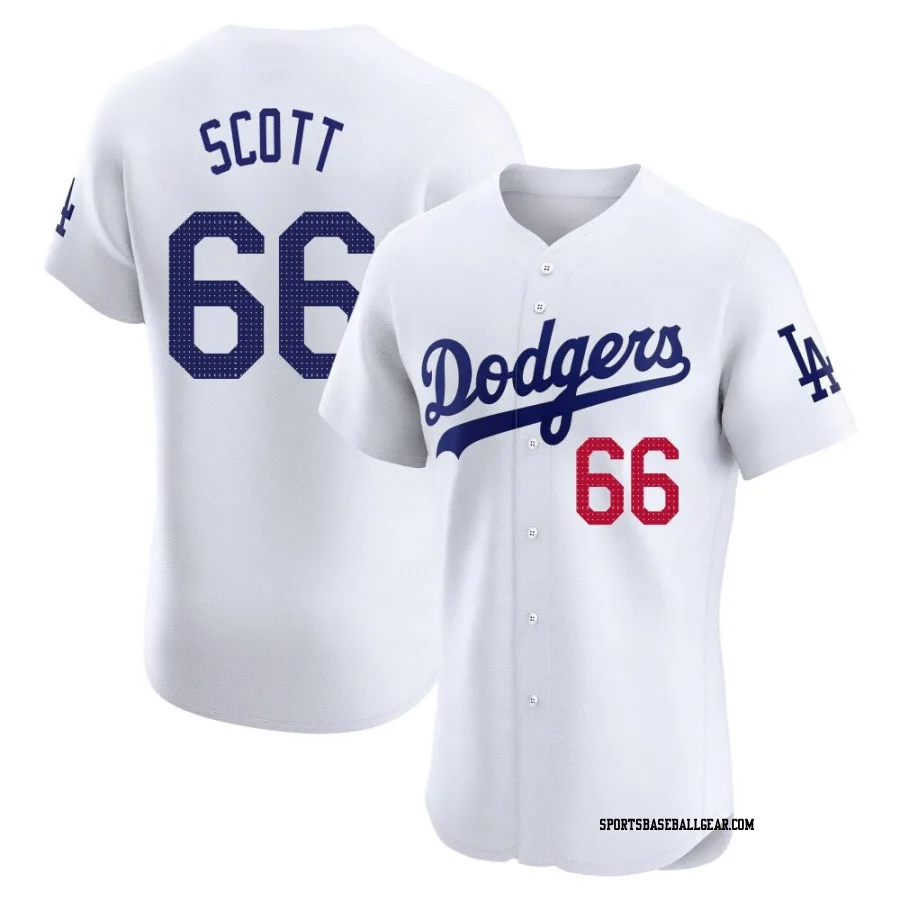 Tanner Scott Men's Los Angeles Dodgers White Elite Home Jersey