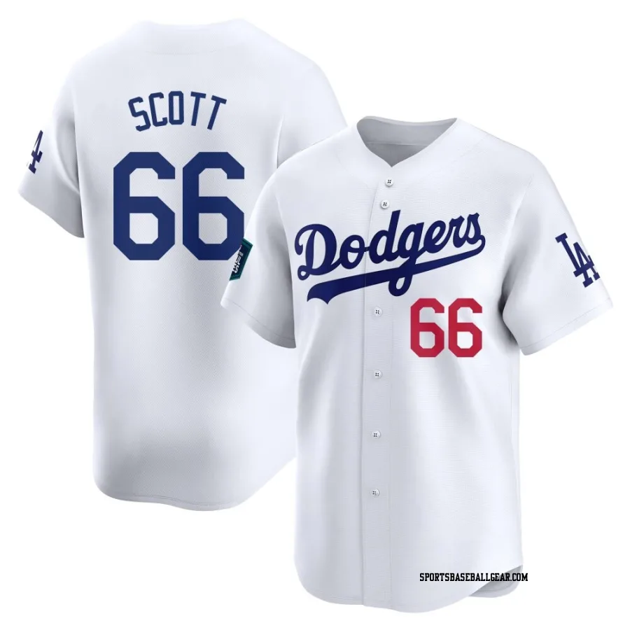 Tanner Scott Men's Los Angeles Dodgers White Limited 2024 World Tour Seoul Series Home Jersey