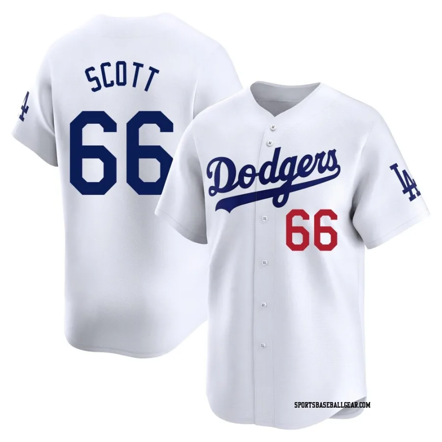 Tanner Scott Men's Los Angeles Dodgers White Limited Home Jersey