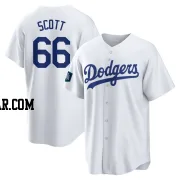 Tanner Scott Men's Los Angeles Dodgers White Replica 2024 World Tour Seoul Series Home Jersey