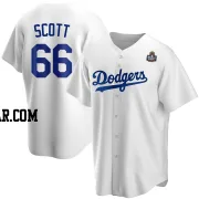 Tanner Scott Men's Los Angeles Dodgers White Replica Home 2024 World Series Jersey