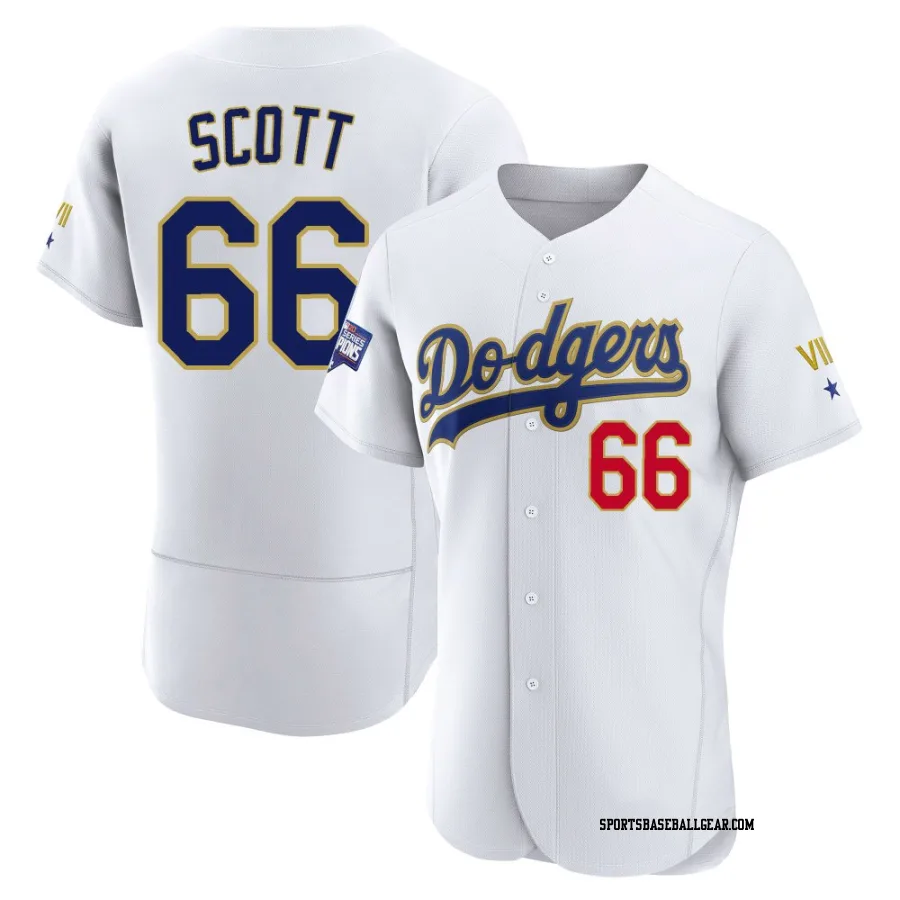 Tanner Scott Men's Los Angeles Dodgers White/Gold Authentic 2021 Gold Program Player Jersey