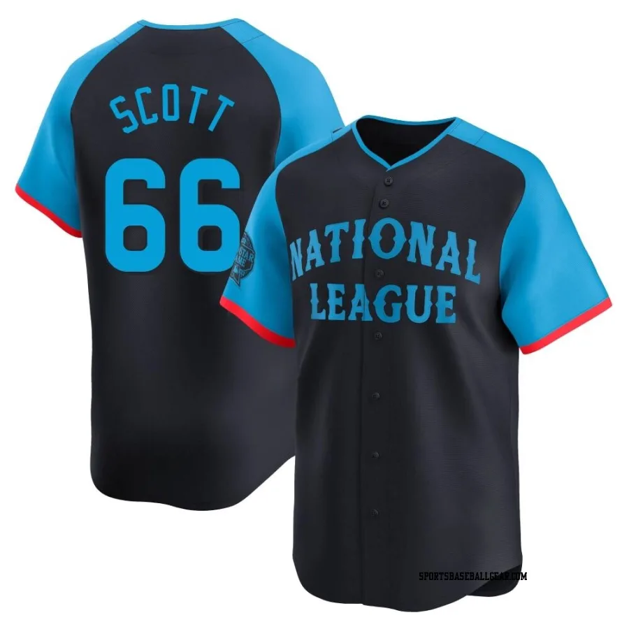 Tanner Scott Men's Miami Marlins Navy Limited National League 2024 All-Star Game Jersey