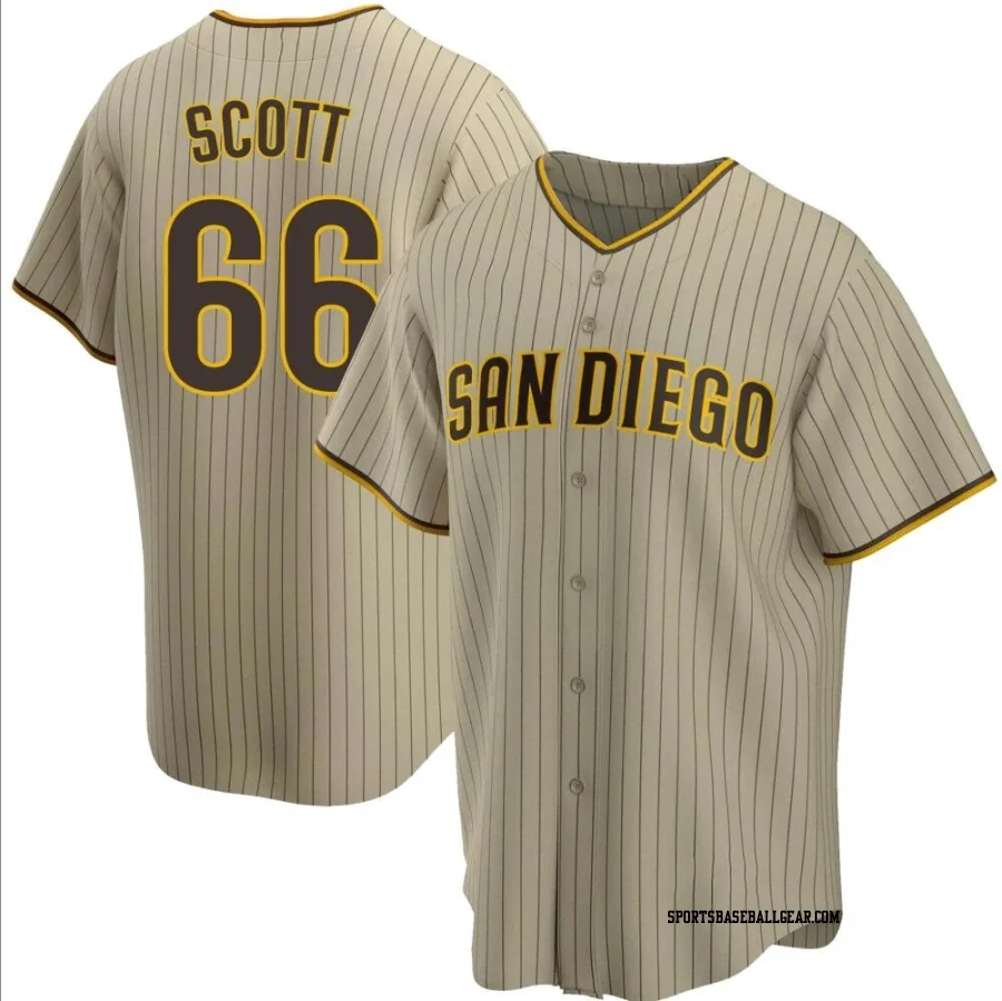 Tanner Scott Men's San Diego Padres Sand/Brown Replica Alternate Jersey