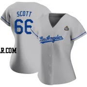 Tanner Scott Women's Los Angeles Dodgers Gray Replica Road 2024 World Series Jersey