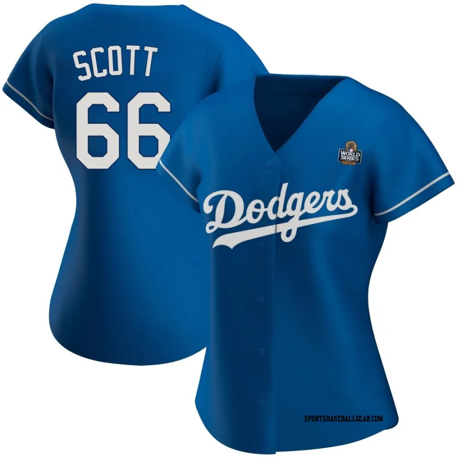 Tanner Scott Women's Los Angeles Dodgers Royal Replica Alternate 2024 World Series Jersey