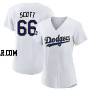 Tanner Scott Women's Los Angeles Dodgers White/Gold Replica 2021 Gold Program Player Jersey