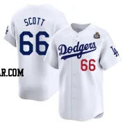 Tanner Scott Youth Los Angeles Dodgers White Limited Home 2024 World Series Jersey