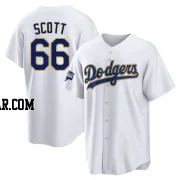Tanner Scott Youth Los Angeles Dodgers White/Gold Replica 2021 Gold Program Player Jersey