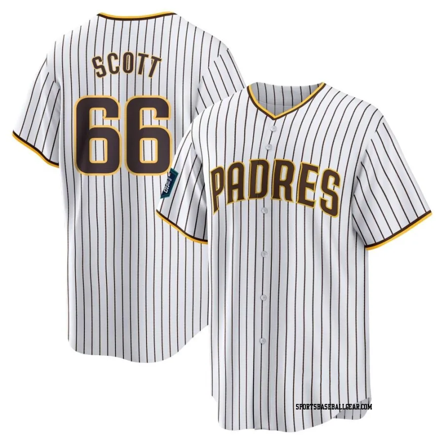 Tanner Scott Youth San Diego Padres White Replica 2024 World Tour Seoul Series Home Jersey