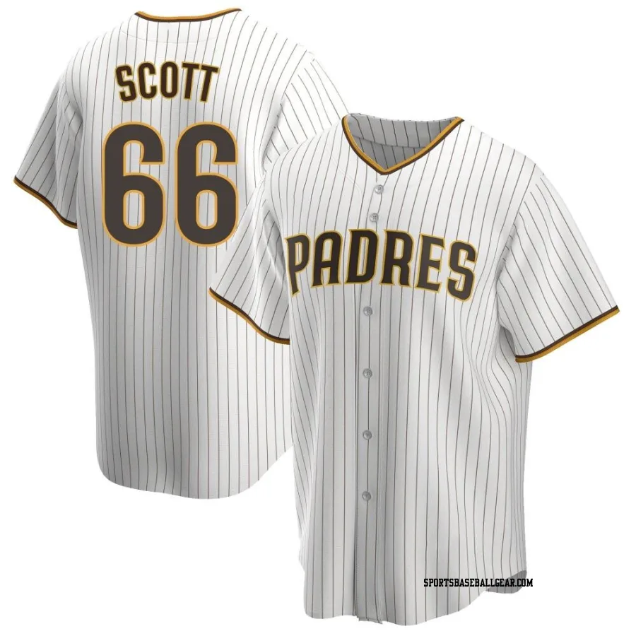 Tanner Scott Youth San Diego Padres White/Brown Replica Home Jersey