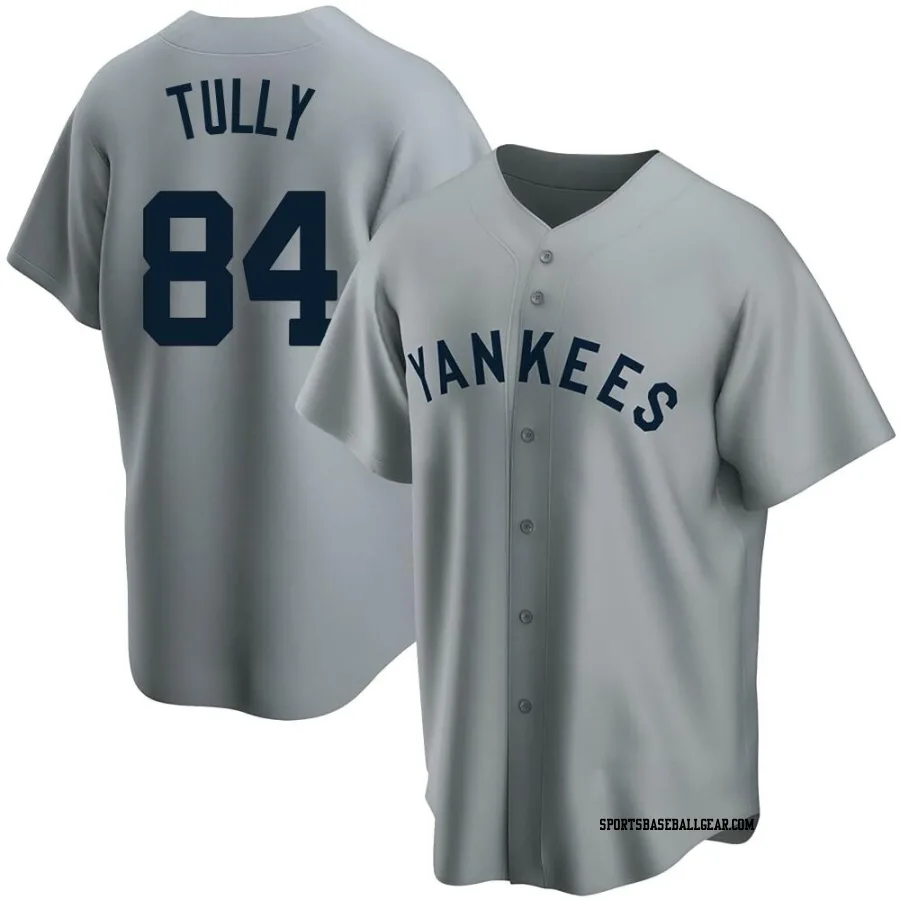 Tanner Tully Youth New York Yankees Gray Replica Road Cooperstown Collection Jersey