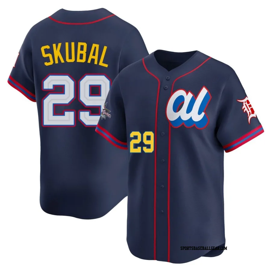 Tarik Skubal Men's Detroit Tigers Navy Limited American League 2025 All-Star Edition Jersey