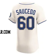 Tayler Saucedo Men's Seattle Mariners Cream Elite Alternate Jersey