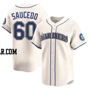 Tayler Saucedo Youth Seattle Mariners Cream Limited Alternate Jersey