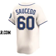 Tayler Saucedo Youth Seattle Mariners Cream Limited Alternate Jersey