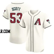 Tayler Scott Men's Arizona Diamondbacks Cream Elite Home Jersey