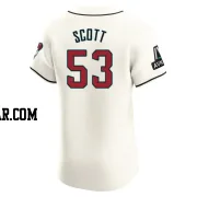 Tayler Scott Men's Arizona Diamondbacks Cream Elite Home Patch Jersey
