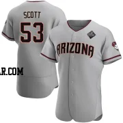 Tayler Scott Men's Arizona Diamondbacks Gray Authentic Road 2023 World Series Jersey