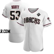 Tayler Scott Men's Arizona Diamondbacks White Authentic Crimson Home 2023 World Series Jersey