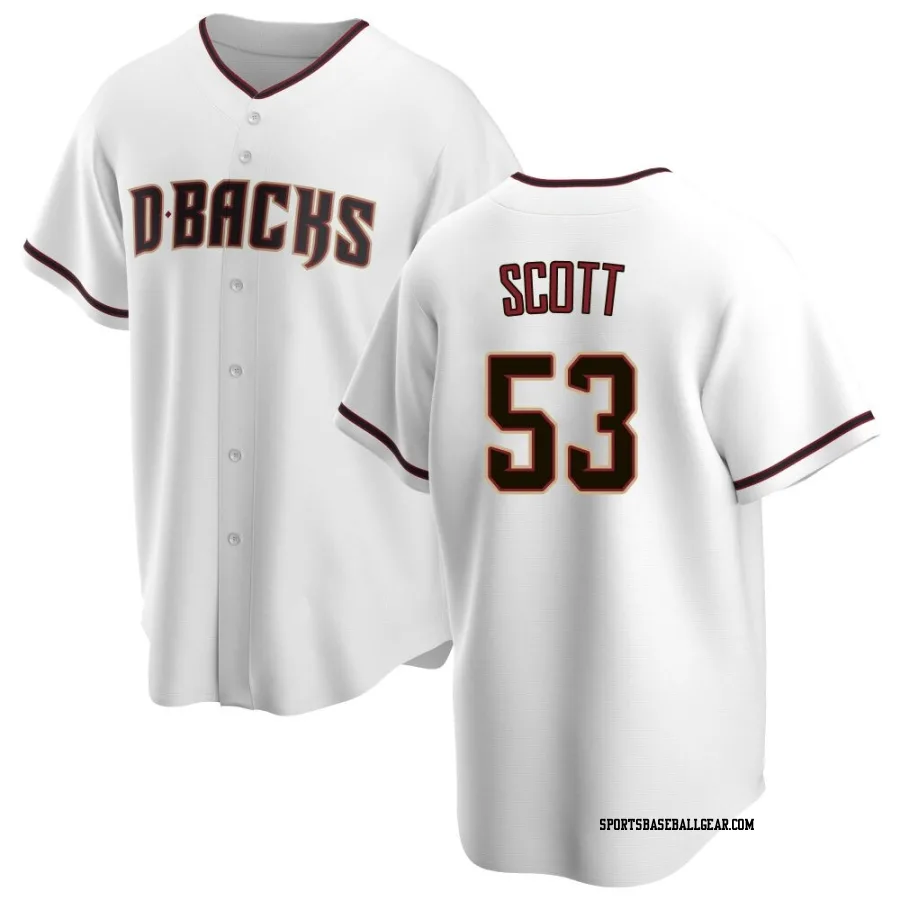 Tayler Scott Men's Arizona Diamondbacks White Replica Home Jersey