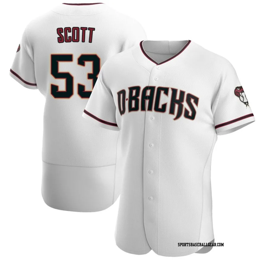 Tayler Scott Men's Arizona Diamondbacks White/Crimson Authentic Home Jersey