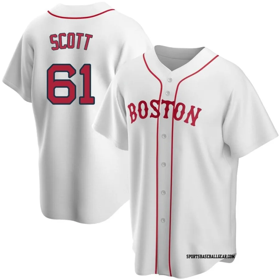 Tayler Scott Men's Boston Red Sox White Replica Alternate Jersey