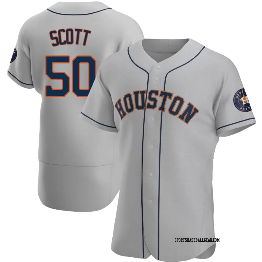 Tayler Scott Men's Houston Astros Gray Authentic Road Jersey