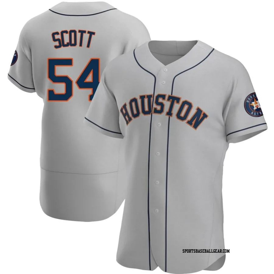 Tayler Scott Men's Houston Astros Gray Authentic Road Jersey