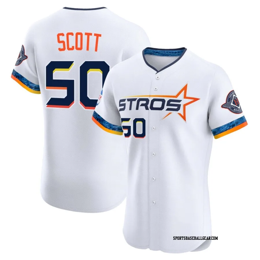 Tayler Scott Men's Houston Astros White Elite 2025 City Connect Jersey