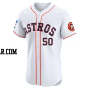 Tayler Scott Men's Houston Astros White Elite Home Patch Jersey