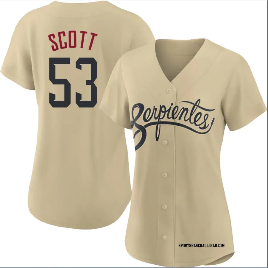 Tayler Scott Women's Arizona Diamondbacks Gold Authentic 2021 City Connect Cool Base Jersey