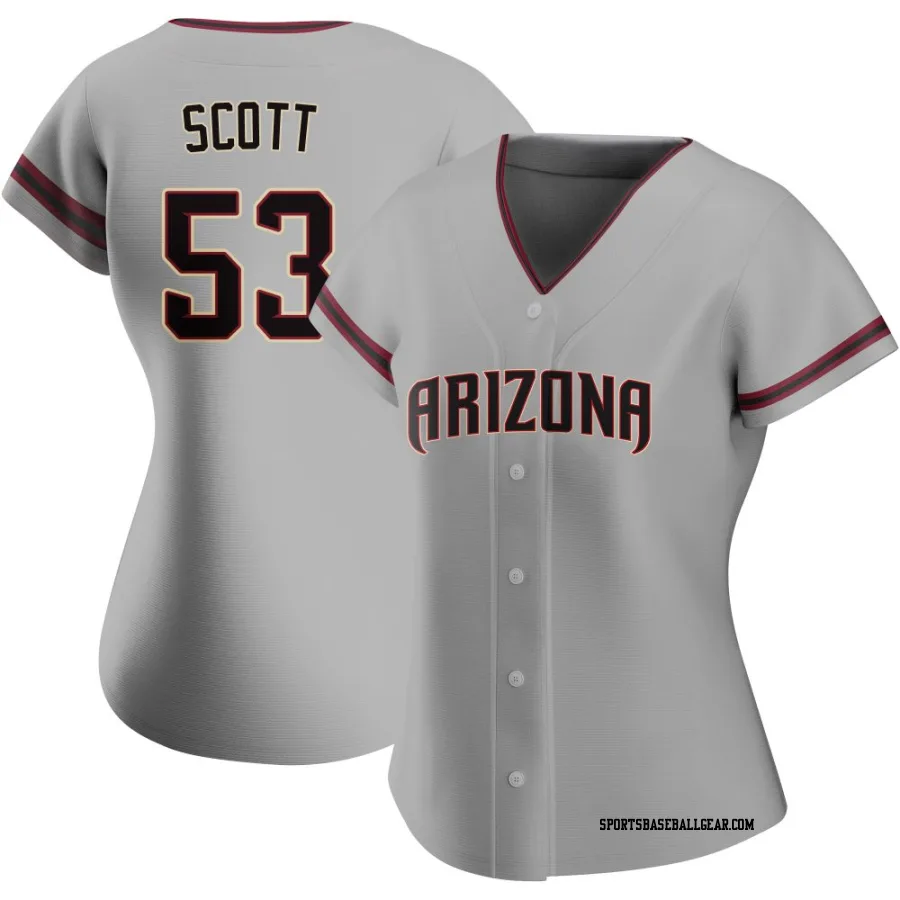 Tayler Scott Women's Arizona Diamondbacks Gray Replica Road Jersey