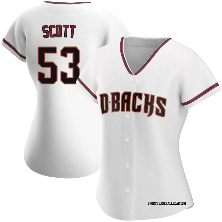 Tayler Scott Women's Arizona Diamondbacks White Authentic Home Jersey