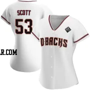 Tayler Scott Women's Arizona Diamondbacks White Replica Home 2023 World Series Jersey