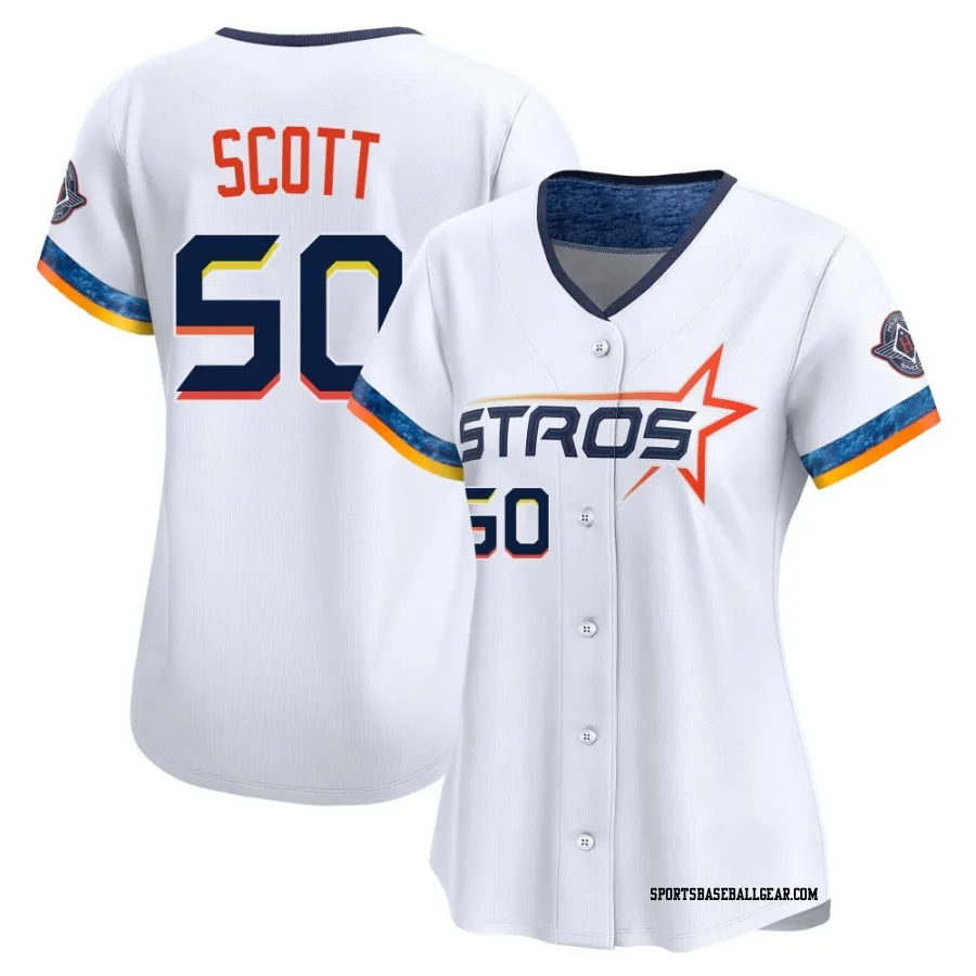 Tayler Scott Women's Houston Astros White Limited 2025 City Connect Jersey