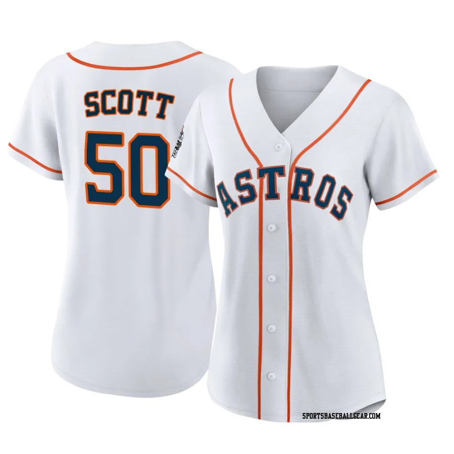 Tayler Scott Women's Houston Astros White Replica 2022 World Series Home Jersey